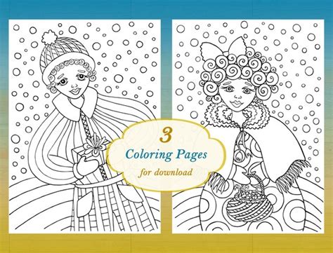 Ukrainian Children Digital File Coloring Page Coloring Book Etsy