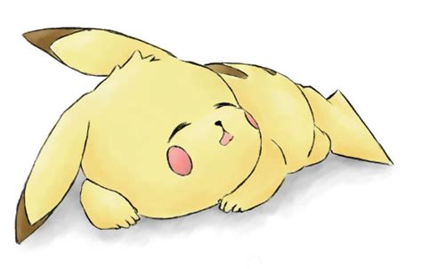 Sleeping Pikachu By Klmadss On Deviantart