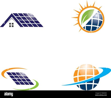 Solar Logo Energy Icon Vector Design Stock Vector Image And Art Alamy