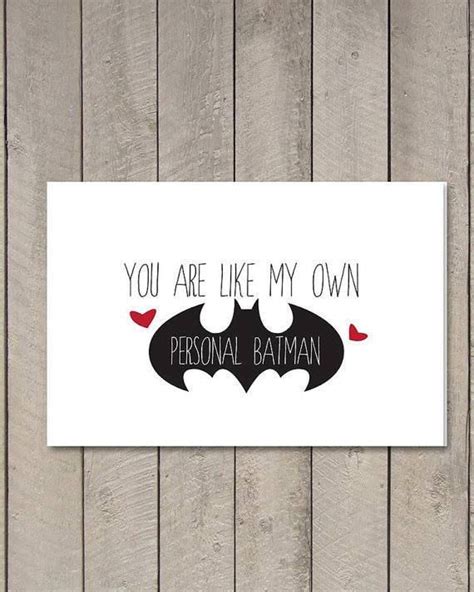 That pudgy little batman is too cute c Printable Batman Card // I love you // Men's Romantic | Etsy | Batman valentines, Batman gifts ...