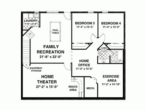 It's better if bathroom is put on hidden place, not in front of it's example of good floor plan. Beautiful 1500 Square Foot Ranch House Plans - New Home ...