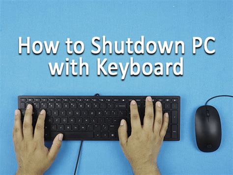 how to shutdown computer with keyboard