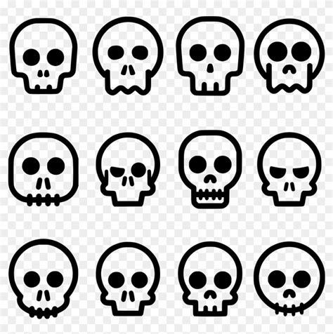 Shop simple skull posters and art prints created by independent artists from around the in addition to skull designs, you can explore the marketplace for skull, monster, and combine. Big Image - Simple Cartoon Skull Tattoo Clipart (#128767 ...