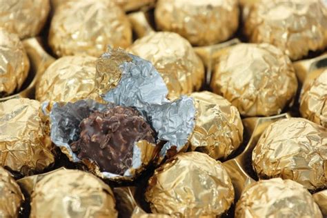 Gold Foil Wrapped Chocolates Stock Image Image Of Ingredients