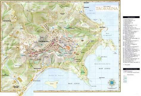 Large Taormina Maps For Free Download And Print High Resolution And