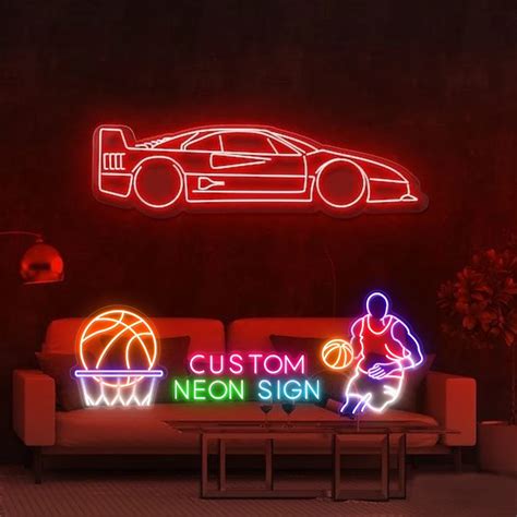 Custom Neon Sign Business Logo Led Light Business Logo Brand Art Bar