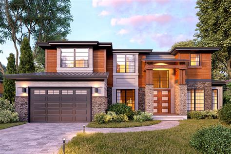 Two Story Northwest House Plan With First Floor Guest Suite 666037raf