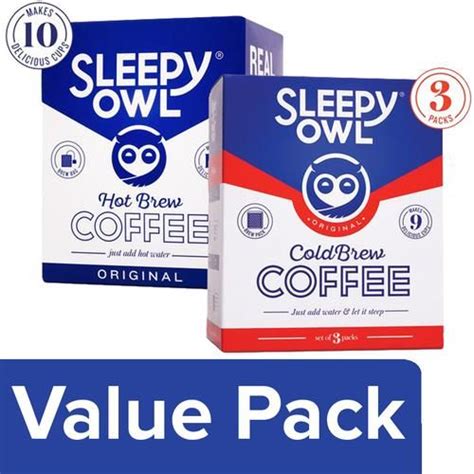 Buy Sleepy Owl Original Cold Brew Coffee Packs 150g Set Of 3 Hot