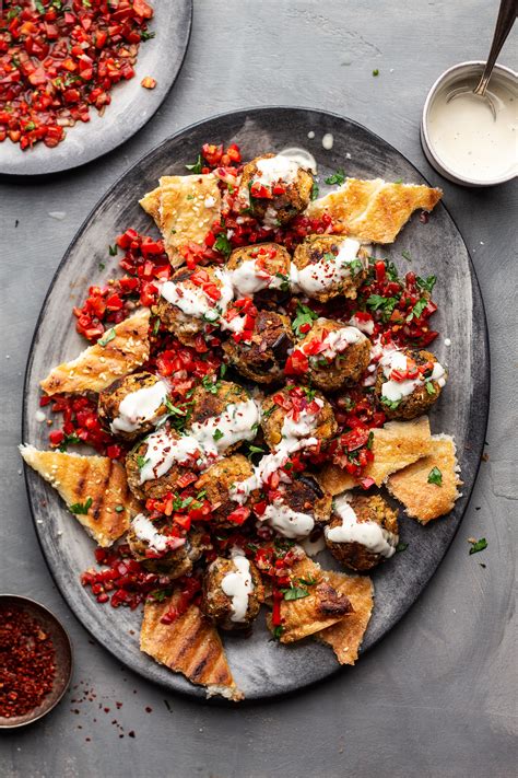 Vegan meatball platter - Lazy Cat Kitchen