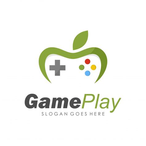 Logos deportivos fondos de pantalla musica. Plantilla de diseño de logotipo de apple videojuego de ...