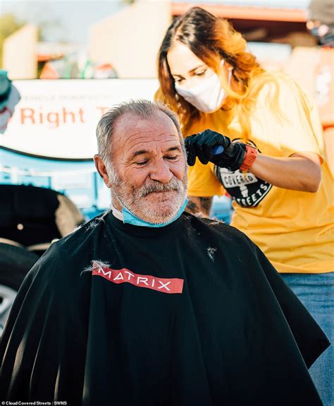 Charity Gives Haircuts Showers And Manicures To Homeless People Hoping