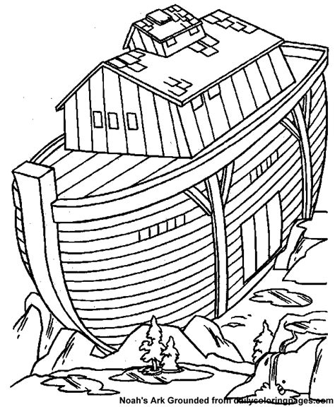 Noah Ark Coloring Page Coloring Home