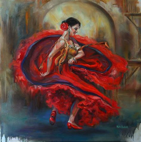 Flamenco Dancer Fine Crypto Art Gallery By Nelly Baksht Original