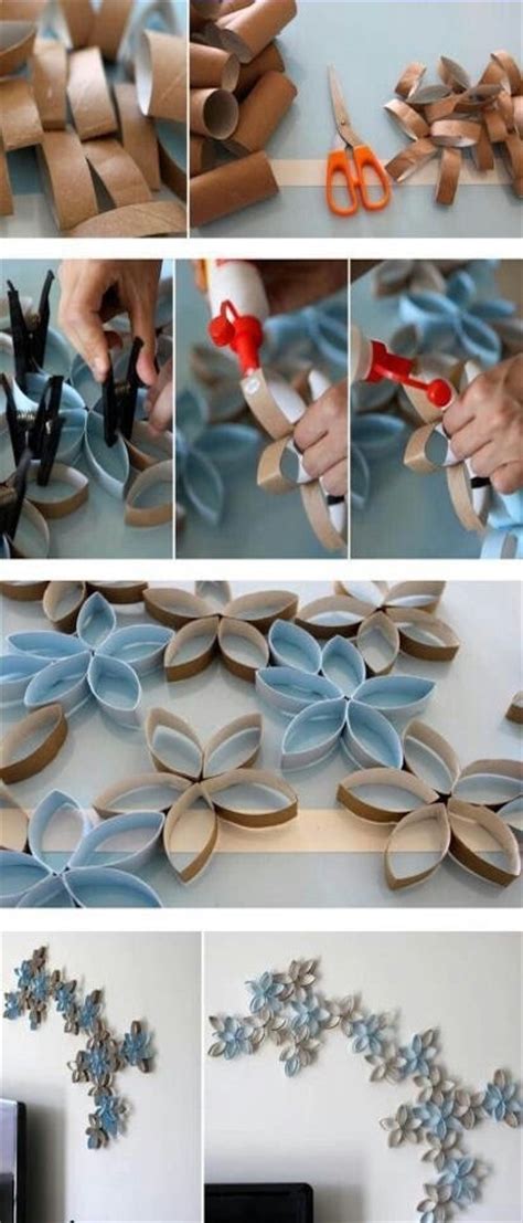 Diy Toilet Paper Rolls Wall Decor Pictures Photos And