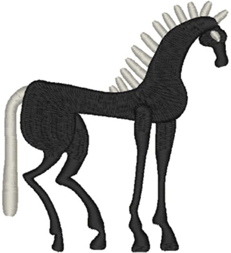Cross stitch wedding sampler kits & patterns with a religious theme. Greek Style Horse #1 Embroidery Design