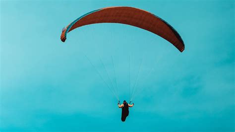 Wallpaper Paraglider Parachute Skydiver Sky Hd Picture Image