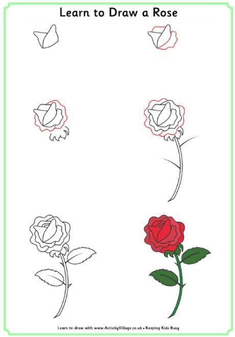 Learn To Draw A Rose