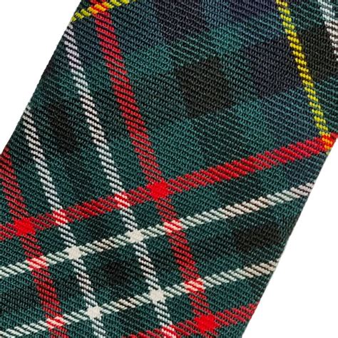 Scott Green Modern Tartan Tie In Pure New Wool Kinloch Anderson