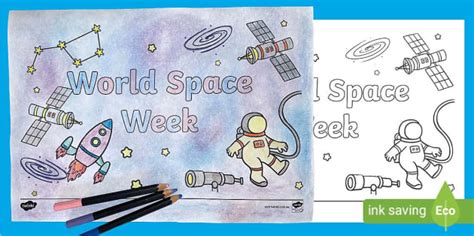 World Space Week Colouring Poster Teacher Made Twinkl