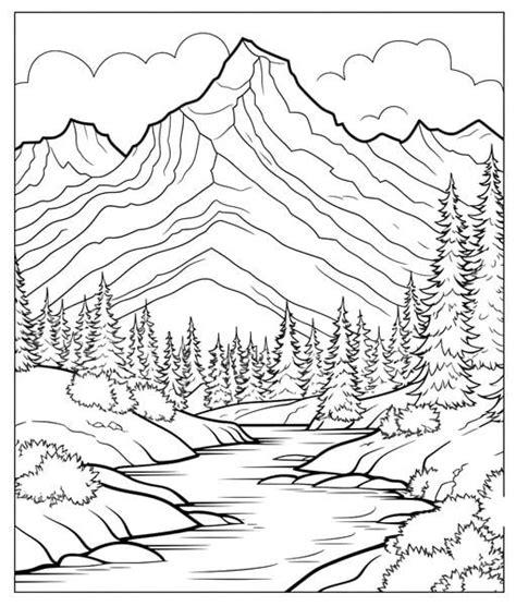 Free Printable Mountains Coloring Pages List