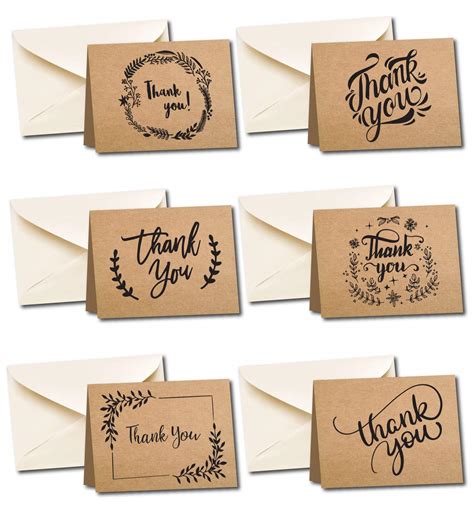 Buy Pack Thank You Cards Multipack With Envelopes Thank You Notes