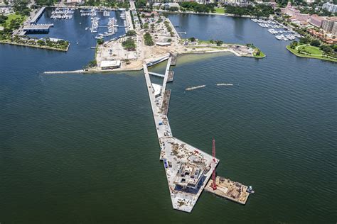 After running a business behind the construction fence of the st. Almost there: The new St. Pete Pier now looks like a pier