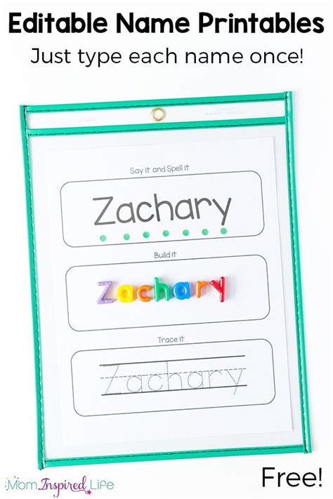 What's the very first thing kids work on in school? Free Editable Name Tracing Printable Worksheets for Name ...