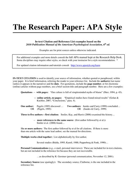 Research Paper Cover Page Template Apa Telegraph