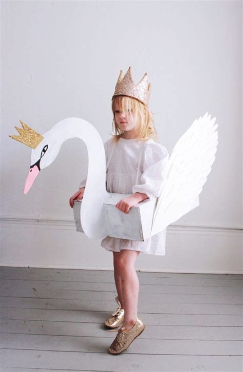Diy Swan Costume Mer Mag Cardboard Costume Valentines Costume