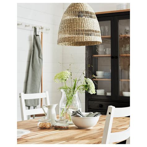 Fresh and simple spring decorating ideas! TORARED Pendant lamp shade, seagrass, 36 cm - IKEA