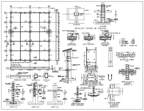 Foundation Details V1 Cad Files Dwg Files Plans And Details