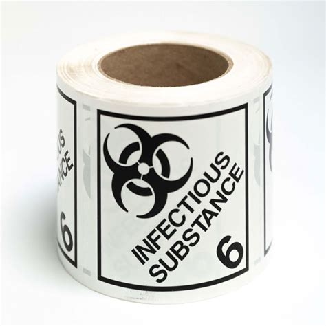 Nhãn Class 6 2 Infectious Substance Labels Đặc sản bay