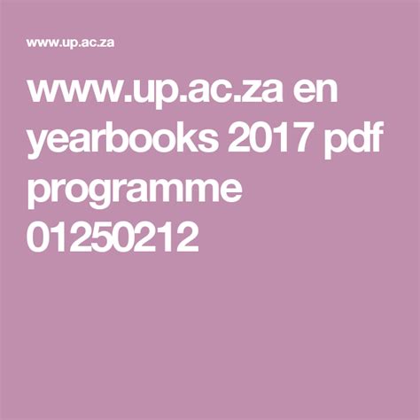 Upacza En Yearbooks 2017 Pdf Programme 01250212 Yearbook Pdf