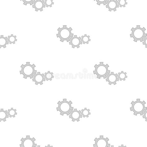 Seamless Gears Pattern Stock Vector Illustration Of Mechanism 73681809