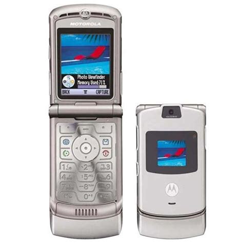 New Motorola Razr V3 Unlocked Gsm Cell Phone Silver