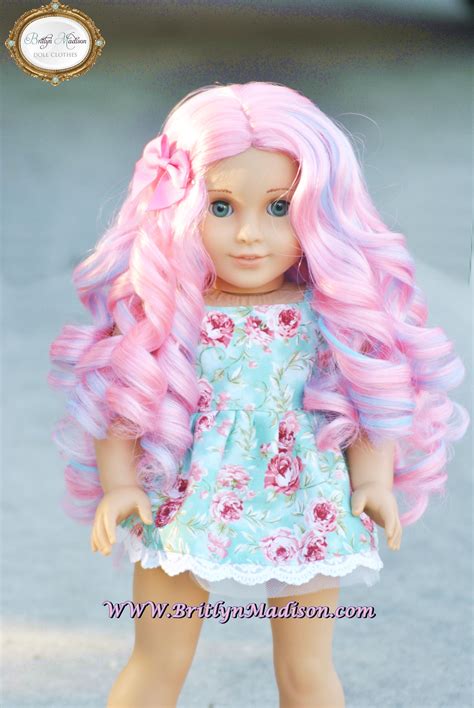 Cotton Candy Curls Premium Doll Wig For 18 Inch Dolls Like American