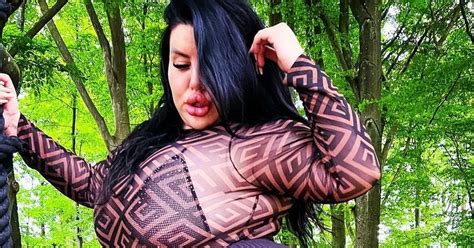 Model Who Wants World S Biggest Bum Flashes Cheeks In Sheer Bodysuit After Bbls Daily Star