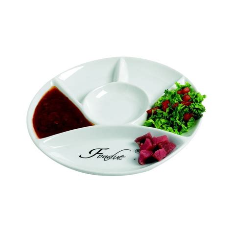 L'expédition est gratuite pour toutes les commandes de 49 $ et plus. Assiette de présentation 27cm en porcelaine fondue
