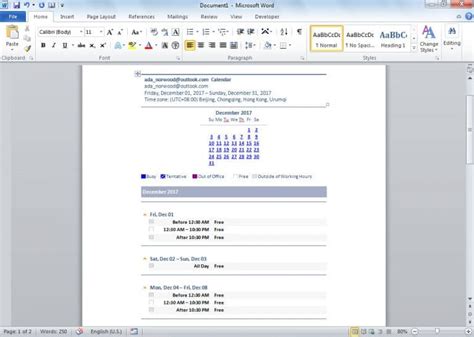 3 Quick Methods To Export Your Outlook Calendar To A Word Document