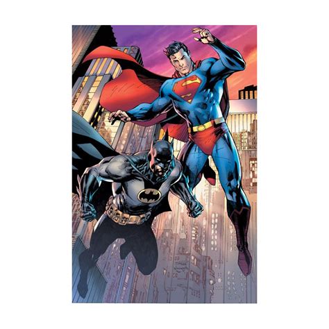 Batman Superman World S Finest 1 Jim Lee Cardstock Variant Album Comics