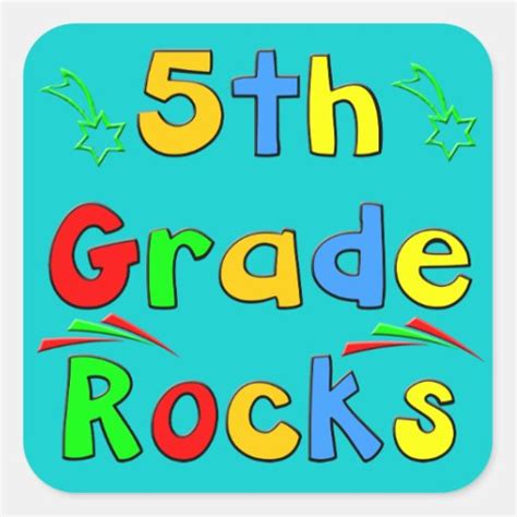 5th Grade Rocks Sticker Zazzle