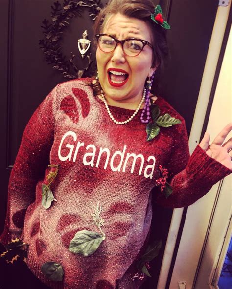 grandma got ran over by a reindeer ugly christmas sweater theme diy ugly christmas sweater