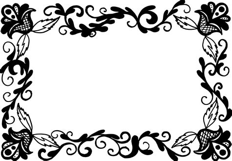 The best way to enhance the beauty of your photo with floral photo frames. 9 Rectangle Flower Frame Vector (PNG Transparent, SVG) Vol ...