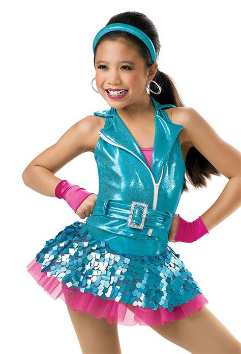 metallic moto style halter vest weissman costumes dance outfits dance wear cute dance costumes