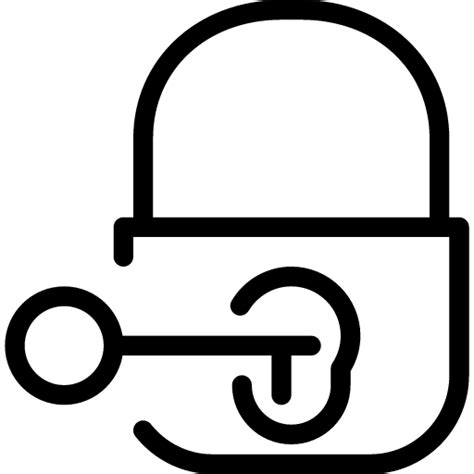 Key Lock Icon Line Iconpack Iconsmind