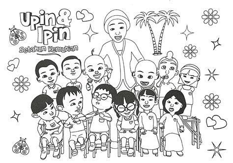Upin And Ipin Coloring Pages Coloring Nation
