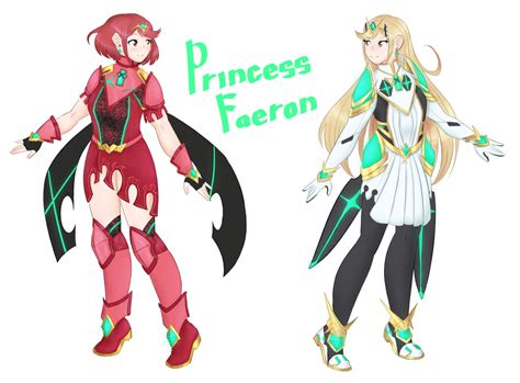 Xbc2 Pyra And Mythra Outfit Redesign By Princessfaeron On Deviantart