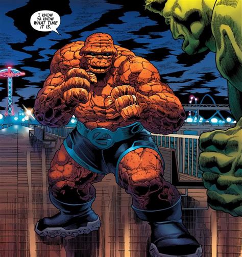 Thing Vs Hulk Fantastic Four Marvel Marvel Comics