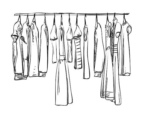 Drawing Of The Hanging Coat Illustrations Royalty Free Vector Graphics