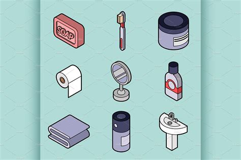 Personal Hygiene Icons Pre Designed Illustrator Graphics ~ Creative Market